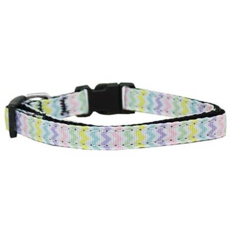 UNCONDITIONAL LOVE Spring Chevron Nylon Dog Collar XS UN751452